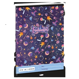 Füzet 12-32 A5 vonalas Ars Una Enchanted (5350) 24 lila 53603494 3.osztályos prémium minőségű fü