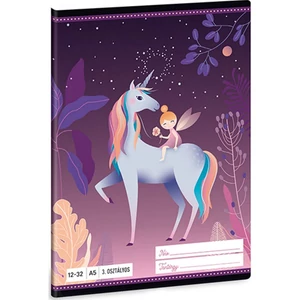Füzet 12-32 A5 vonalas Ars Una Magic Forest (5045) 21 unikornis 53603494 3.osztályos prémium minőségű fü