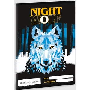 Füzet 12-32 A5 vonalas Ars Una Nightwolf Farkas (5257) 23 53603494 3.osztályos prémium minőségű fü