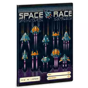 Füzet 12-32 A5 vonalas Ars Una Space Race (5143) 22 53601438 3.osztályos prémium füzet