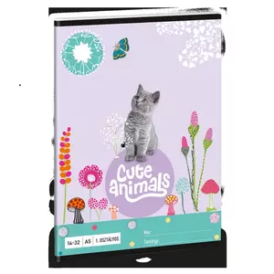 Füzet 14-32 A5 vonalas Ars Una Cute Animals-kitten (5368) 24 cica 53583680