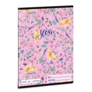 Füzet 14-32 A5 vonalas Ars Una Fleur (5366) 24 virág 53583499 1.osztályos füzet prémium minős
