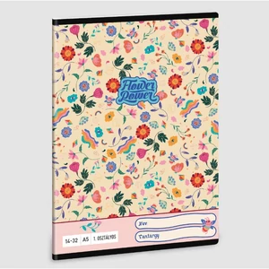 Füzet 14-32 A5 vonalas Ars Una Flower Power (5260) 23 53583499 1.osztályos füzet prémium minős