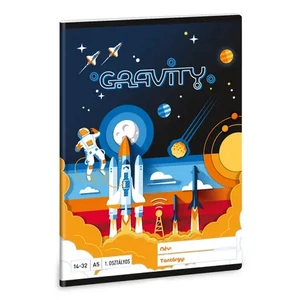 Füzet 14-32 A5 vonalas Ars Una Gravity (5367) 24 űrhajó 53583499 1.osztályos füzet prémium minős