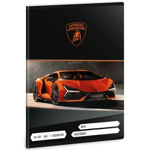 Füzet 14-32 A5 Vonalas Ars Una Lamborghini (5446) 25 53583499 1.osztályos prémium minőség