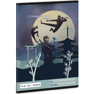 Füzet 14-32 A5 Vonalas Ars Una Ninjas In The Dark (5457) 25 53583499 1.osztályos füzet prémium minős