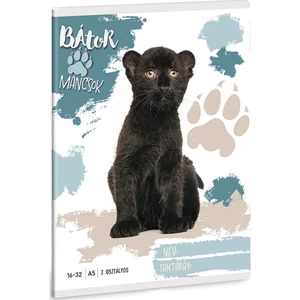 Füzet 16-32 A5 Vonalas Ars Una Bátor Mancsok-Fekete Párduc (5502) 25 53593498 2.osztályos prémium minőség