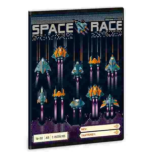 Füzet16-32A5 vonalas Ars Una G Space Race (5143) 22 53593498 2.osztályos füzet prémium minős