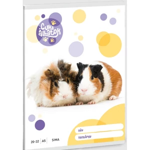 Füzet 20-32 A5 sima Ars Una Cuki-Tengerimalac (5308) 23 53613080 prémium minőségű füzet