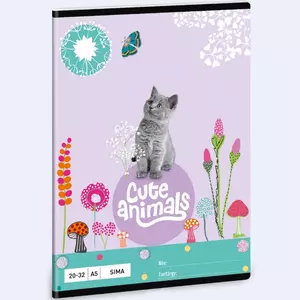 Füzet 20-32 A5 sima Ars Una Cute Animals-kitten (5368) 24 cica 53613684