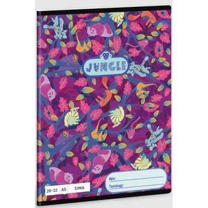Füzet 20-32 A5 sima Ars Una Jungle (5259) 23 53612595 prémium minőségű füzet
