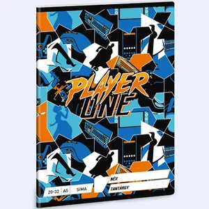 Füzet 20-32 A5 sima Ars Una Player One (5353) 24 53613530 prémium minőségű füzet