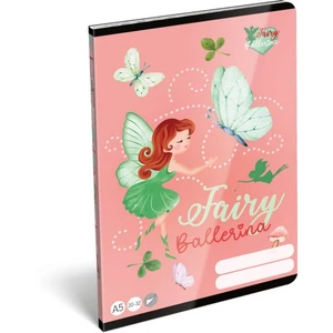 Füzet 20-32 A5 sima Lizzy Fairy Ballerina Dance Lizzy kollekció