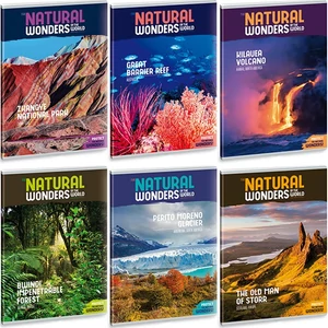 Füzet 20-40 A5 sima Ars Una Extra kapcsos Natural Wonders 21' 53151025 prémium minőségű füzet