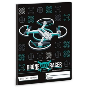 Füzet 21-32 A5 vonalas Ars Una Drone Racer (5131) 22 53621313 4-től 8.osztályig 32lap prémium