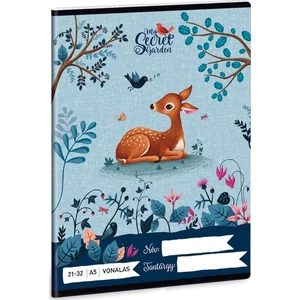 Füzet 21-32 A5 vonalas Ars Una My Secret Garden - őzikés Easy 19 " Ars 93628426 4-8.osztályig prémium minőség