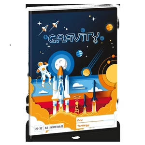 Füzet 27-32 A5 kockás Ars Una Gravity (5367) 24 űrhajó 53633675 prémium füzet négyzethálós