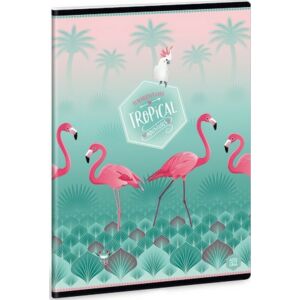 Füzet 27-40 A5 kockás Ars Una Pink Flamingós (868) 40lap 18' prémium füzet négyzethálós
