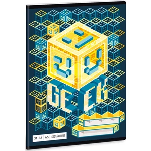 Füzet 31-32 A5 szótár Ars Una Geek - Kocka 19 93648073 A/5-ös 32lapos 70gr-os fehér pa