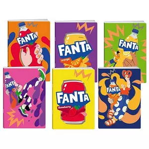 Füzet 50 lapos A5 kockás Fanta  