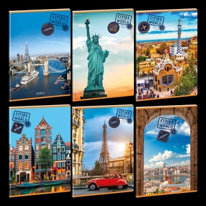 Füzet 80-40 A4 sima Ars Una Cities Of The World (5325) 23 53803252 A/4 sima füzet 40lapos 75gr-os