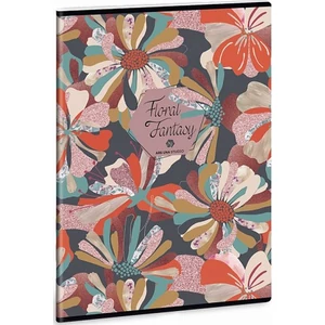 Füzet 80-40 A4 sima Ars Una Floral collage virágos 40lap 19' 93809368 A/4 sima füzet 40lapos 75gr-os