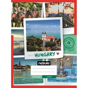 Füzet 81-32 A4 vonalas Nebulo ország-város minták A minta nem választható! 32lap/70g