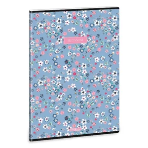 Füzet 87-40 A4 kockás Ars Una Extra kapcsos Pearl Blossom blue(5376)24 53123763 A/4-es négyzethálós 40lapos 75g
