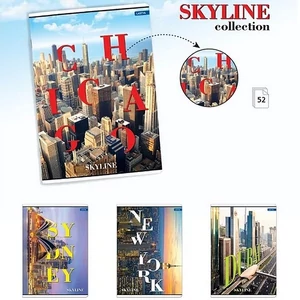 Füzet A4 vonalas 52lap A/4 Skyline