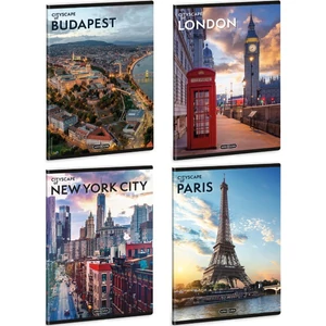Füzet A5 kockás Ars Una extrakapcsos Cityscape (5482) 25' 