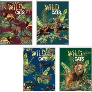 Füzet A/5 kockás Wild Cats 52lap