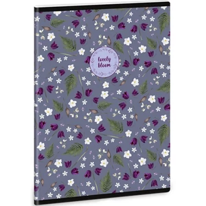 Füzet 27-32 A5 kockás Ars Una Lovely Bloom bluebells 53142269 prémium füzet négyzethálós