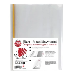 Füzet és tankönyvborító A4 Prémium öntapadós, 10db/csomag Süni