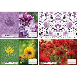 Füzetborító A5 Flowers T-Creativ bújtatós virágos tankönyv és füzetborító kollekció