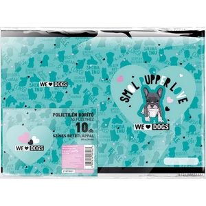Füzetborító A5 képes We Love Dogs-Blue 21' 10 db-os csomag Lizzy kollekció