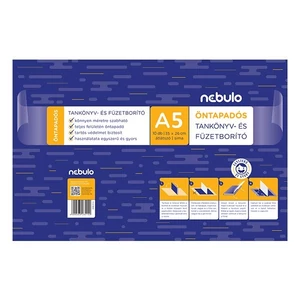 Füzetborító A5 Nebulo 10 db/cs kék Füzet-Könyvborító Nebulo