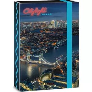 Füzetbox A4 Ars Una 24' City light-London (5438) Prémium minőség