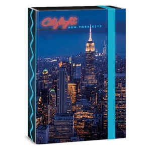 Füzetbox A4 Ars Una 24' City light-New York (5440) Prémium minőség