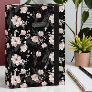 Ars Una A4 Füzetbox 24' Flowery black 50853748 prémium minőség