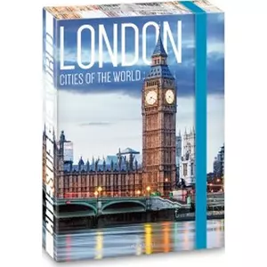 Füzetbox A5 Ars Una gumis Cities - London '19 90869273 prémium
