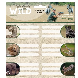 Füzetcímke Ars Una 3x6db 22 The Eyes Of The Wild-2 53831132 Öntapadós - egy csomagban külön