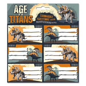 Füzetcímke Ars Una 3x6db Age of the Titans (5261) 23 53832610 prémium