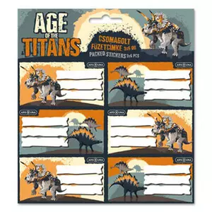 Füzetcímke Ars Una 3x6db Age of the Titans (5261) 23 dínó 53832610 prémium