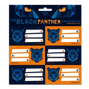 Füzetcímke Ars Una 3x6db Black Panther (5082) 21 53830821 Öntapadós - egy csomagban külön