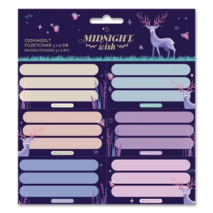 Füzetcímke Ars Una 3x6db Midnight Wish (5129) 22 53831293 Öntapadós - egy csomagban külön