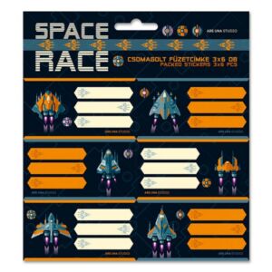 Füzetcímke 1 Ars Una 3x6db Space Race (5143) 22 csomagolt Ars Una kollekció