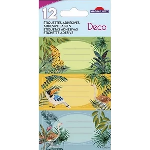 Füzetcímke Etiq.Deco Pillangós 12db/csomag 