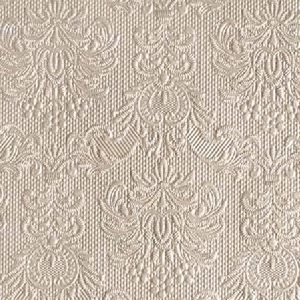 Szalvéta Ambiente Elegance Elegance pearl taupe dombornyomott papírszalvéta 25x25cm,15db-os