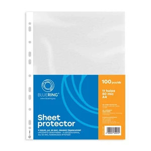 Genotherm fűzős A4 50mic C narancsos, Bluering 100 db/csomag