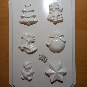 Gipszkiöntő forma 4 motívumos Karácsonyi GK0034